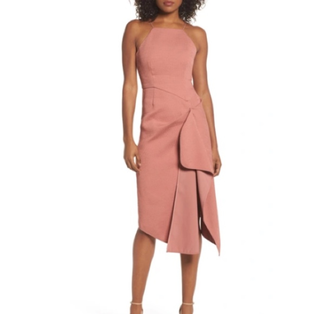 C/ MEO Collective Asymmetrical Gathered Dress
